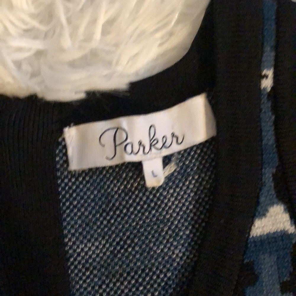 Parker Hartley Knit Dress in Blue & Black ๐๐ค - Picture 7 of 12